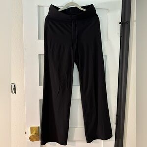 Vuori drawstring yoga pants, black, medium